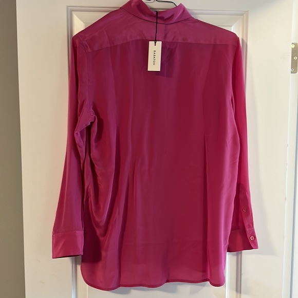 Babaton pink academy silk blouse - Picture 2 of 3